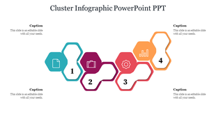 Innovative Cluster Infographic PowerPoint PPT
