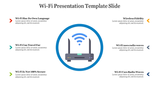 Six Node Wi-Fi Presentation Template Slide