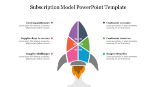 Colorful rocket diagram with six color coded sections, each linked to text, on a white background.