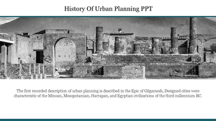 History Of Urban Planning PPT Template and Google Slides