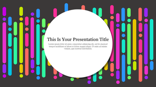 Our Predesigned Neon Slides Presentation Template Design