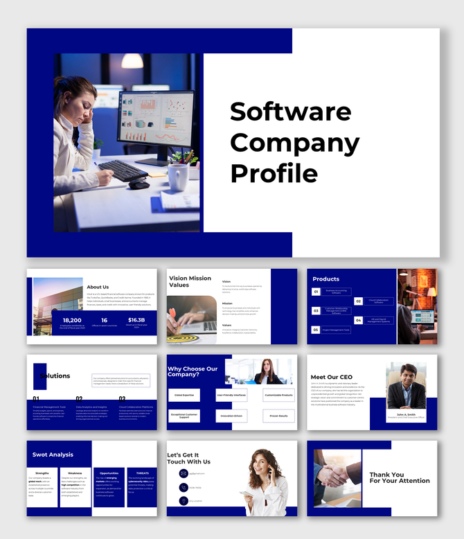 Light blue slide featuring bold title and four green checkmarks aligned with business strategy related questions.