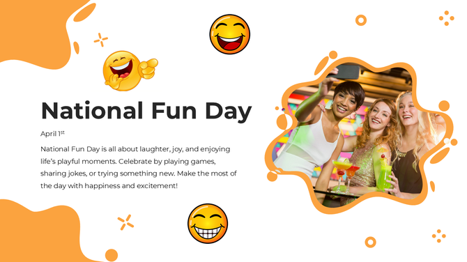 Three women laughing and taking a selfie while celebrating National Fun Day with colorful drinks in a lively setting.