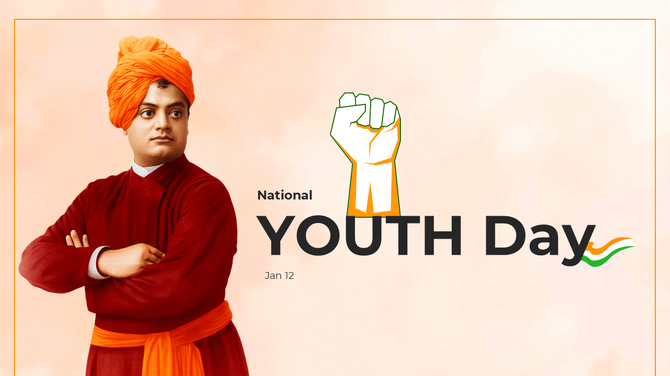 Informative National Youth Day PowerPoint and Google Slides
