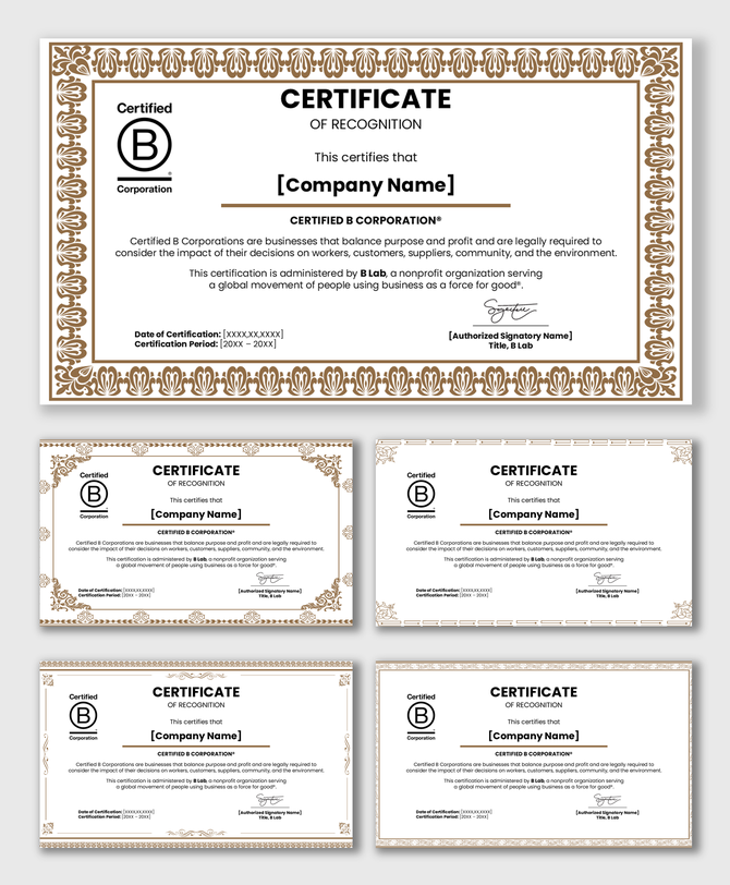 Colorful Top Achiever certificate with geometric shapes, badge, name space, achievement text, date, and signature fields.