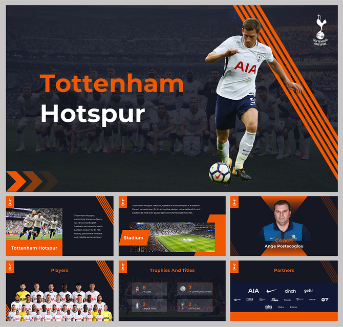 Tottenham PPT Presentation and Google Slides Templates