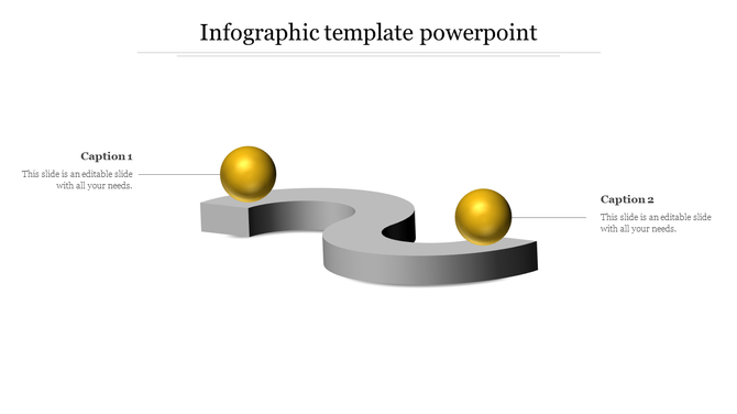 Yellow spheres on a curved gray pathway in a 3D infographic, with two labeled caption areas on either sides.