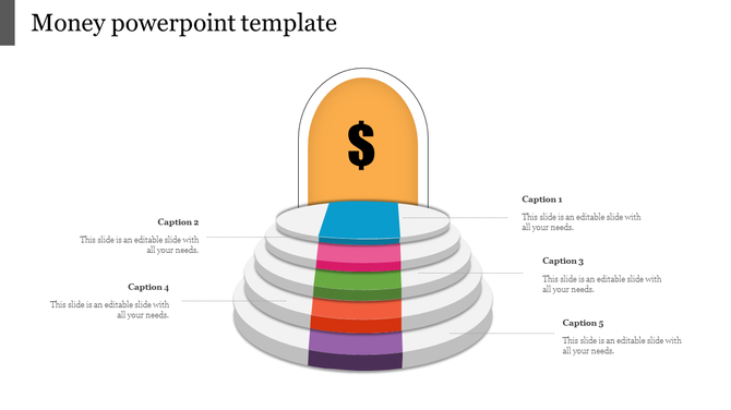 Circular staircase money infographic with colorful steps leading to a golden door with a dollar symbol.