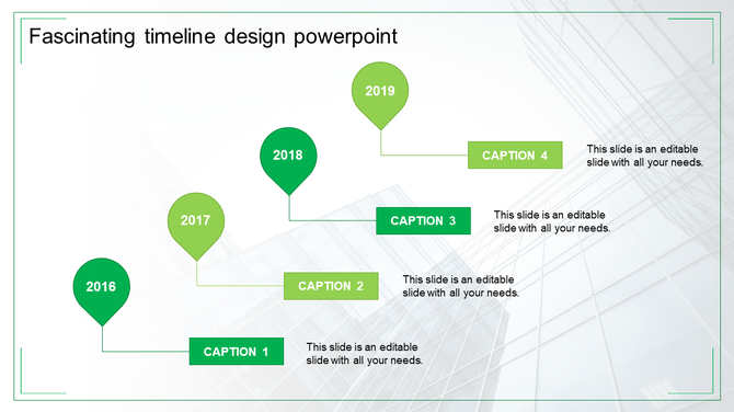 Four grey steps with icons each with caption areas in a horizontal timeline design on a white background.