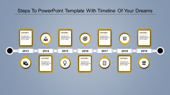 Linear timeline with yellow milestone dots on lines representing project phases from September to February.