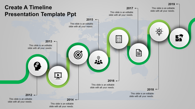 Detailed Timeline Template PPT for Effective Tracking