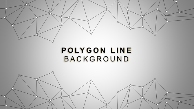 Polygonal Line Background PPT Template & Google Slides
