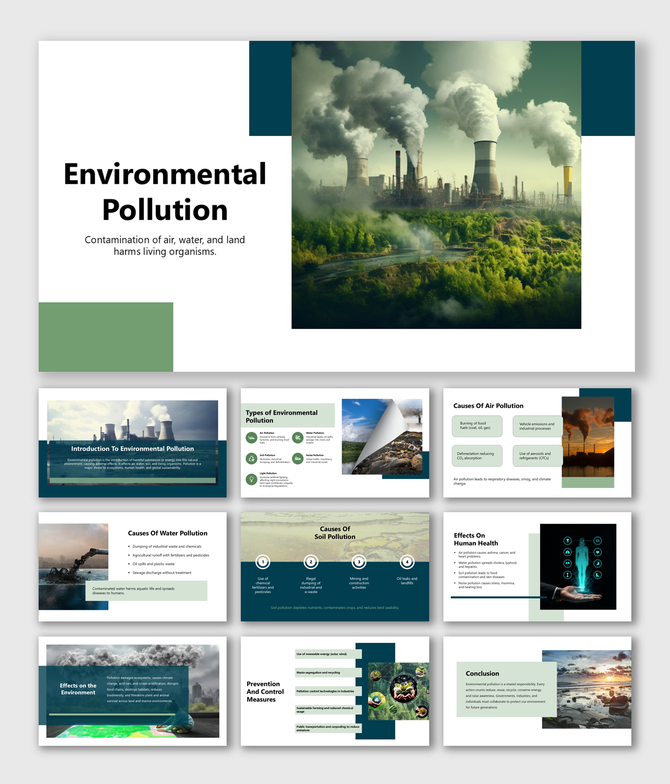 Environmental Pollution covers air, water, and soil contamination, their causes, effects, and control measures.