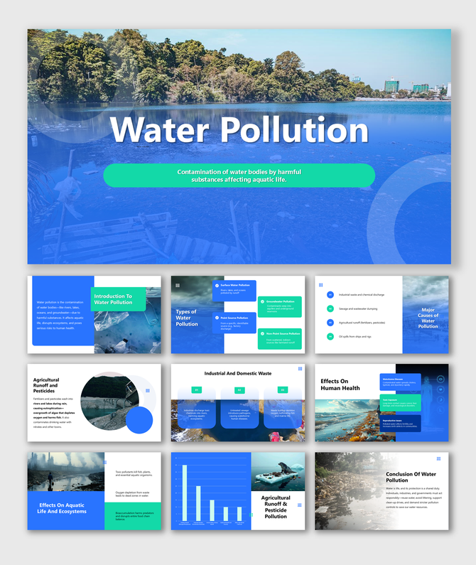 Water Pollution: Overview, causes, types, effects on ecosystems, and human health, with prevention tips.