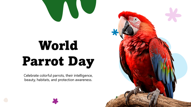 Celebrate World Parrot Day PowerPoint And Google Slides
