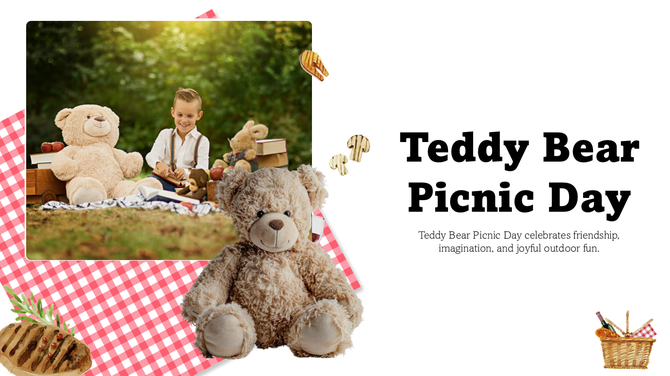 Teddy Bear Picnic Day PowerPoint And Google Slides