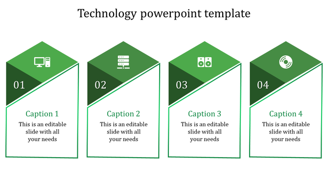 Infographic with four green pentagons featuring icons, numbers, and captions in a horizontal layout.