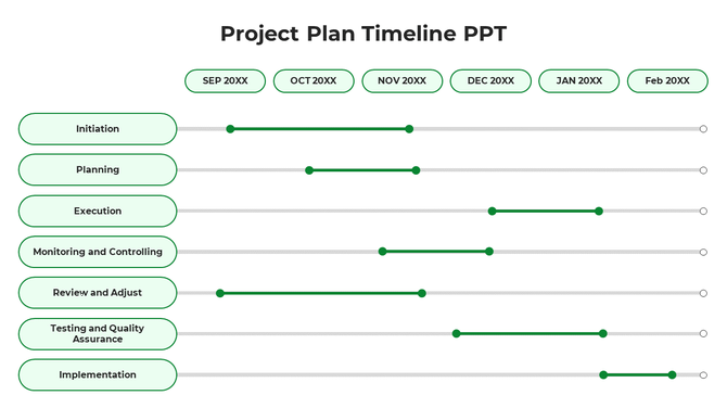 Business timeline with key years 2014 to 2019, including purple circular icons and rectangular caption boxes.