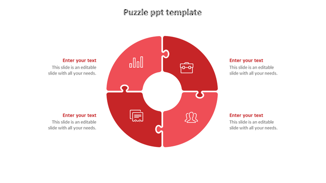 Effective Puzzle PPT Template For Presentation Slides