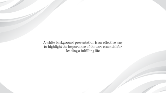 White background slide with soft gray wave patterns at corners and centered placeholder text in dark serif font.