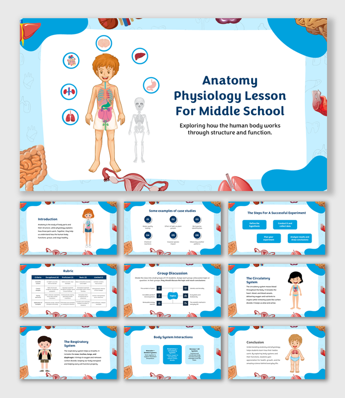 Learn body systems, case studies, experiments, group tasks, and organ functions in a fun anatomy lesson for kids.