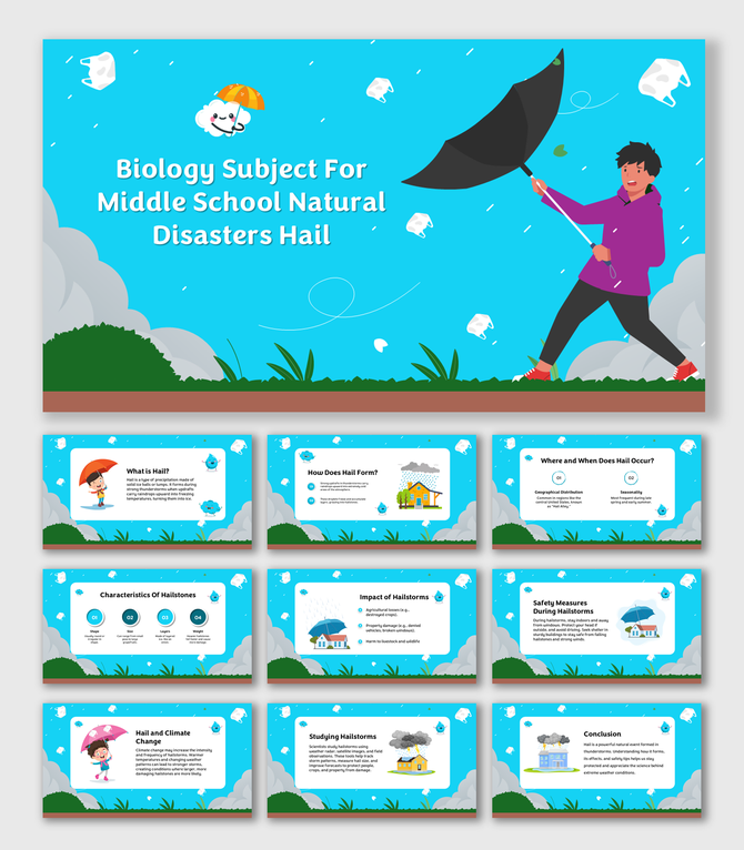 Hail forms in cold clouds, varies in size, causes damage, has layered structure, and is studied for better safety.