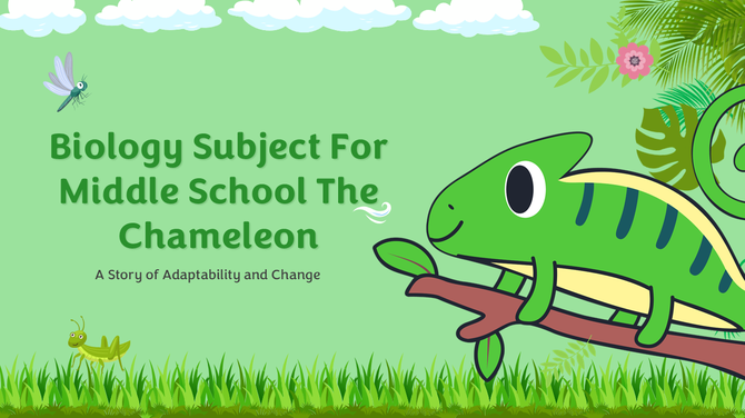 Biology Subject For Middle School The Chameleon PowerPoint