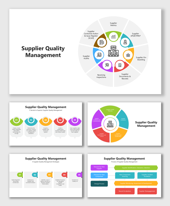 Build systems, evaluate suppliers, ensure compliance, drive improvement, and maintain long-term quality goals.