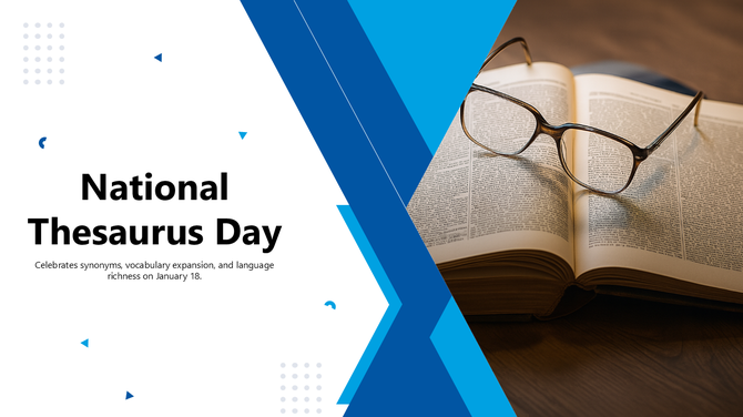 National Thesaurus Day PowerPoint And Google Slides