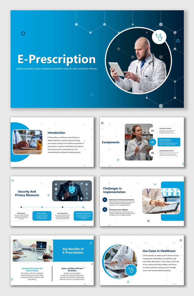 E Prescription improves accuracy, saves time, ensures safety, supports doctors, and enhances patient care.