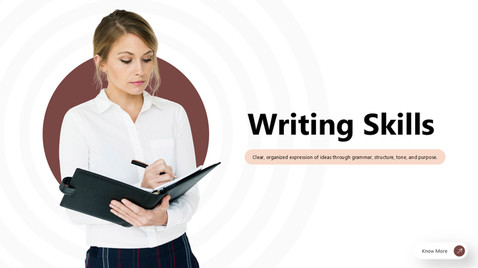 Writing Skills PowerPoint Presentation And Google Slides