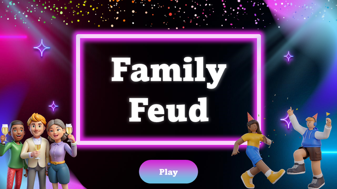 Family Feud Party Game PowerPoint And Google Slides