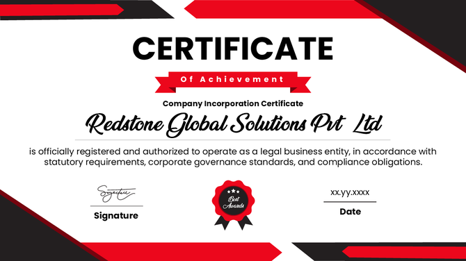 Company Incorporation Certificate PPT And Google Slides