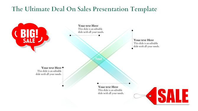 Design combining promotional sale tags, gradient arrows in an 