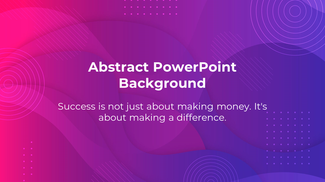 Vibrant abstract background in pink and purple hues with circular patterns and geometric shapes.