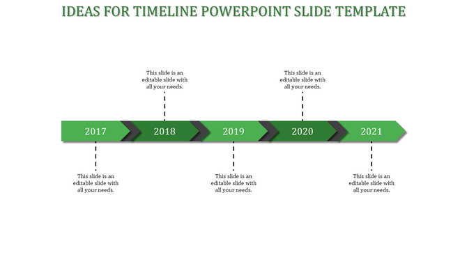Leave an Everlasting Timeline PowerPoint  Template Design