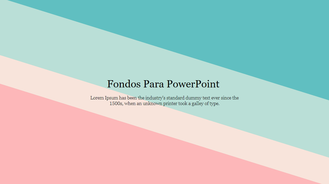 A slide with soft background with diagonal pastel stripes in shades in teal, light blue, cream, and pink with title text.