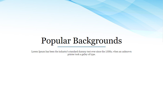 Slide with a light blue gradient background fading to white, featuring the black title in the center.