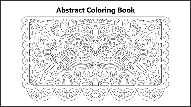 Abstract Coloring Book PowerPoint And Google Slides