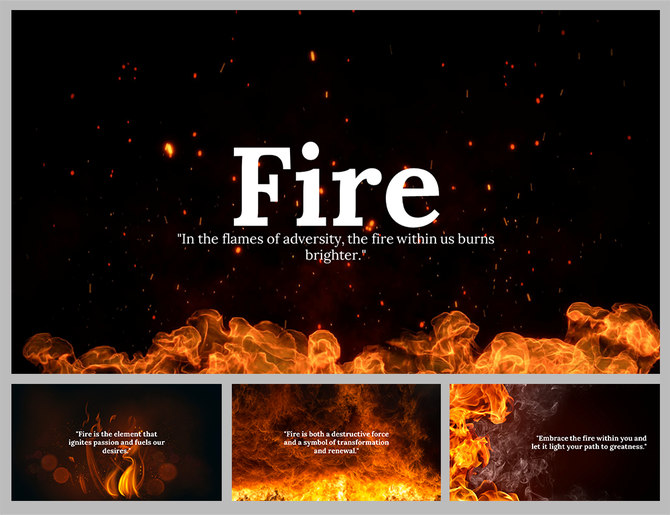 Fire  PowerPoint Backgrounds Template and Google Slides Themes