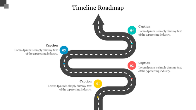 Get creative & best Timeline Roadmap PowerPoint Slide