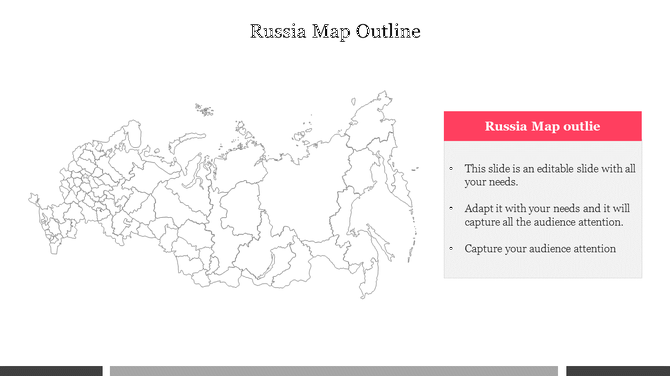 Russia map outline displayed on the left with a text box on the right for annotations and descriptions.