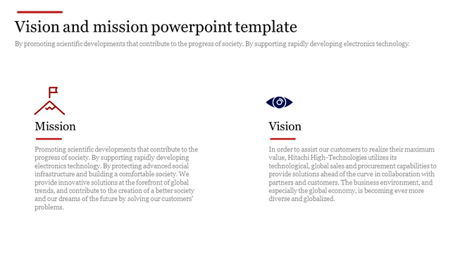 Enrich your Vision and Mission PowerPoint Template