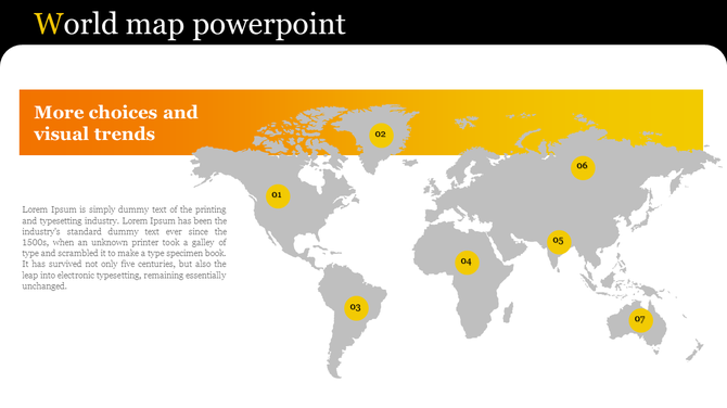 Infographic of a world map with yellow circles marking key locations across North America, Europe, Asia, and Australia.