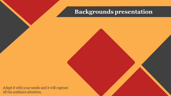 Modern slide background featuring bold red and dark gray diamonds on a yellow backdrop, with a dark title banner.