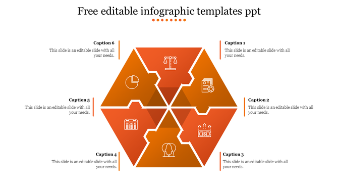 Colorful infographic template with placeholders for text and captions with icons.