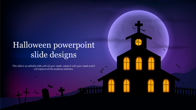 Dark Halloween background with a haunted house, graveyard, wooden fence, bats, and a full moon creating a spooky atmosphere.