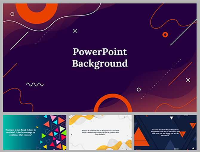 Collection of four colorful backgrounds with abstract geometric designs in purple, teal, white, and navy color schemes.