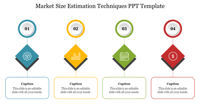 Market Size Estimation Techniques PPT Template Design