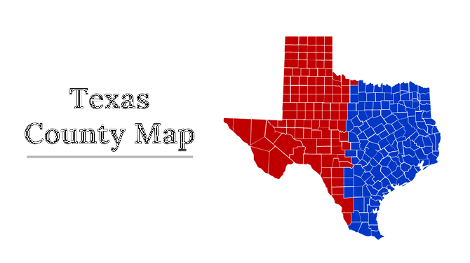 Editable Texas County Map PowerPoint and Google Slides